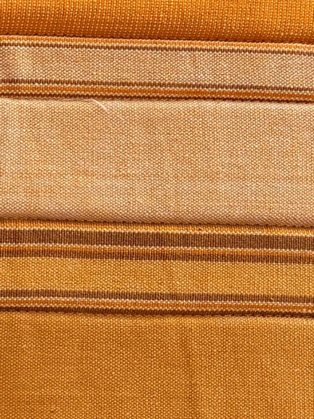 Nepalese Handwoven Gold Stripes Quilted Pillow Cover 25" x25" - Picture 6 of 7